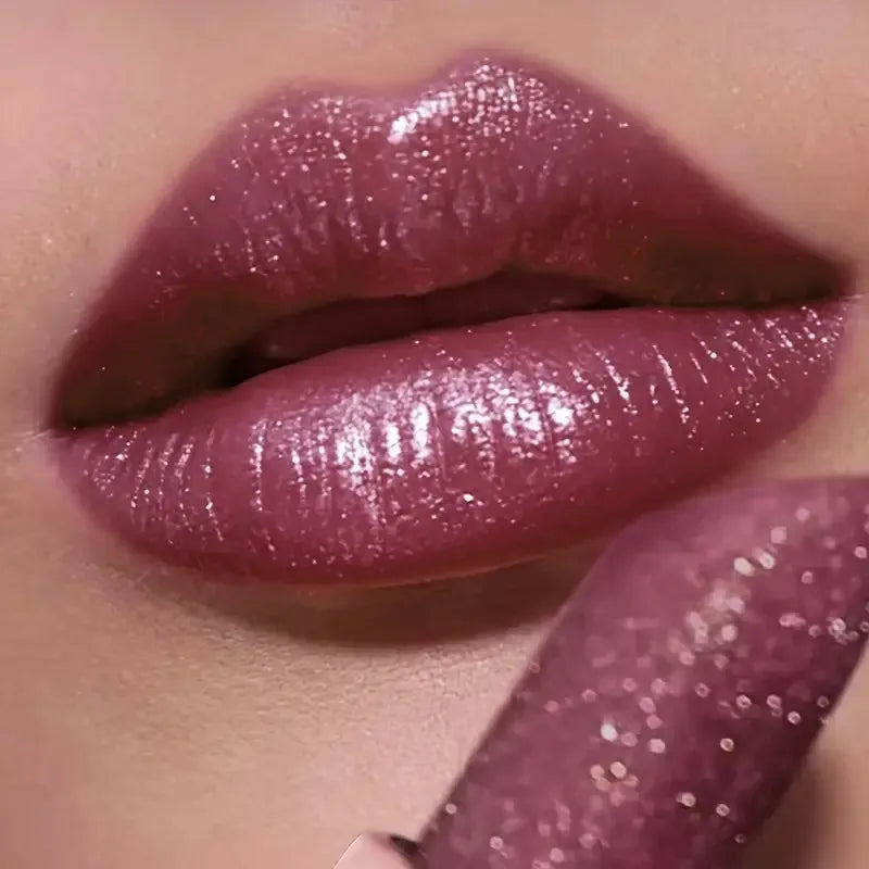 Pearlescent lipstick, long-lasting waterproof lipstick, create charming and plump lips
