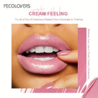 1PC Butter Gloss Non-Sticky Lip Gloss Long Lasting Nude Lip Makeup Hydrating Lip Gloss with Essential Oil Liquid Lipstick