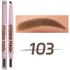 2 in1 Eyebrow pencil professional Cosmetics makeup for women 5 Colors Waterproof Eyebrow Tattoo brush Long Lasting eyebrow pen