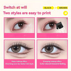 Rotating Eyeliner Stamp Pen, Long-Lasting Waterproof & Sweat-Proof,One-Touch Application,Ideal for Beginners,Perfect for Daily