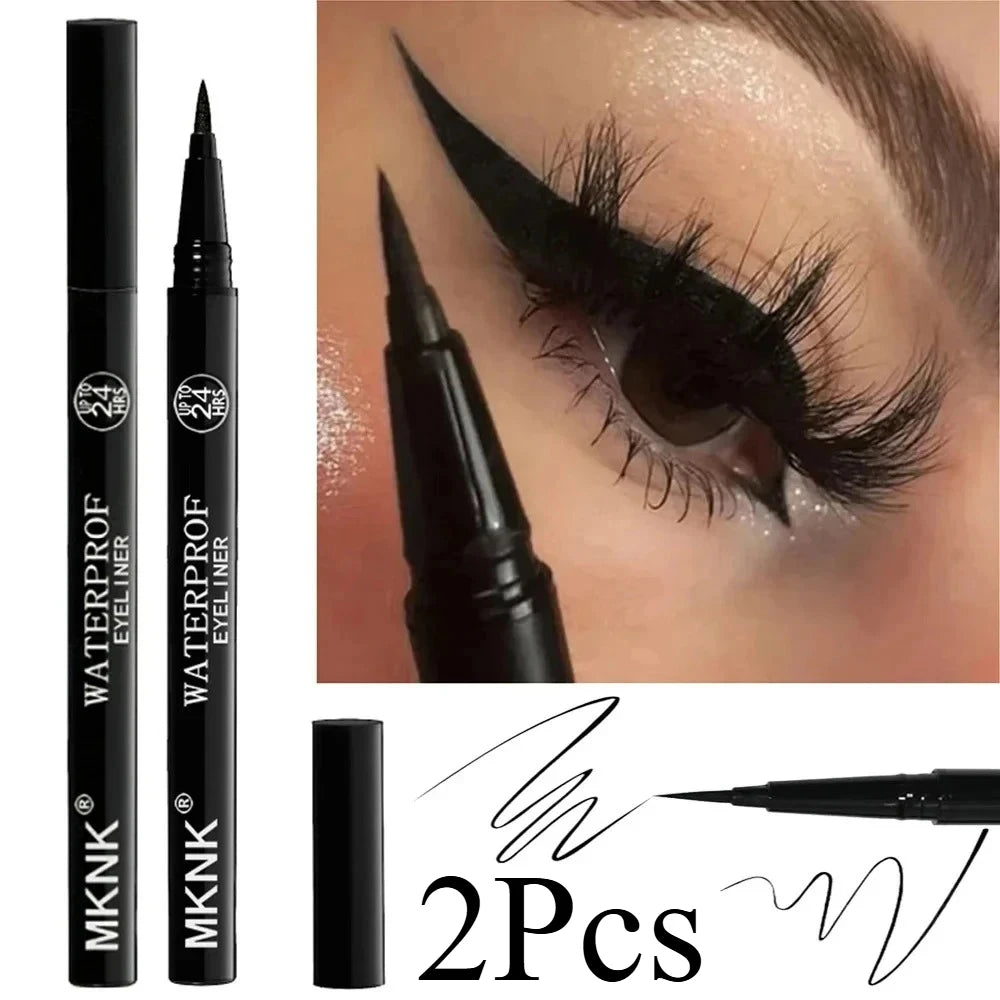 Quick-dry Eyeliner Pencil Makeup Long Lasting Smooth Matte Eye Liner Waterproof Anti Smudge Liquid Eyeliner Pen Eyes Cosmetics