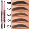 2 in1 Eyebrow pencil professional Cosmetics makeup for women 5 Colors Waterproof Eyebrow Tattoo brush Long Lasting eyebrow pen