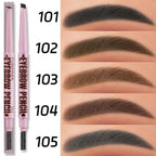 2 in1 Eyebrow pencil professional Cosmetics makeup for women 5 Colors Waterproof Eyebrow Tattoo brush Long Lasting eyebrow pen